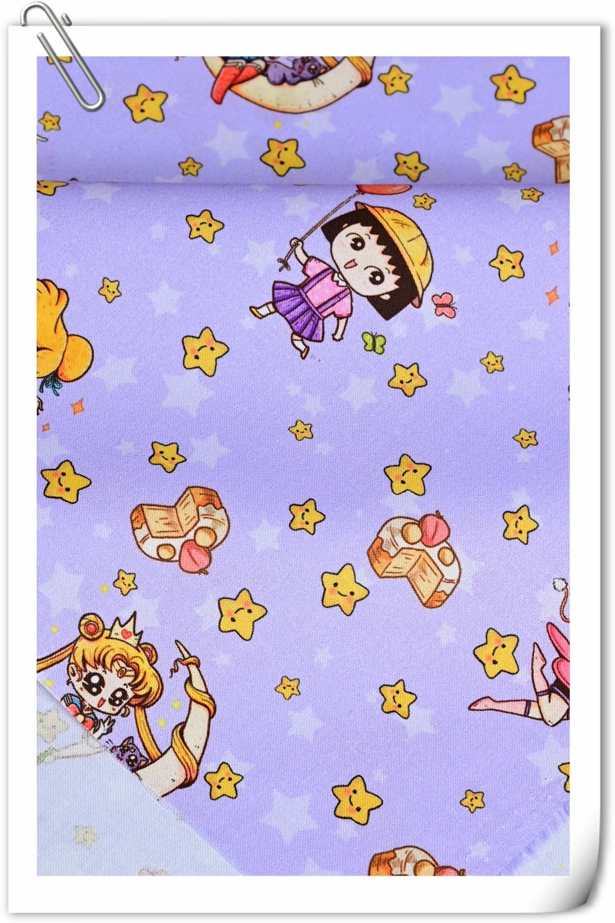 Sailor Moon Stars Cartoon Girl - Textile And Sewing Materials 评论和价格