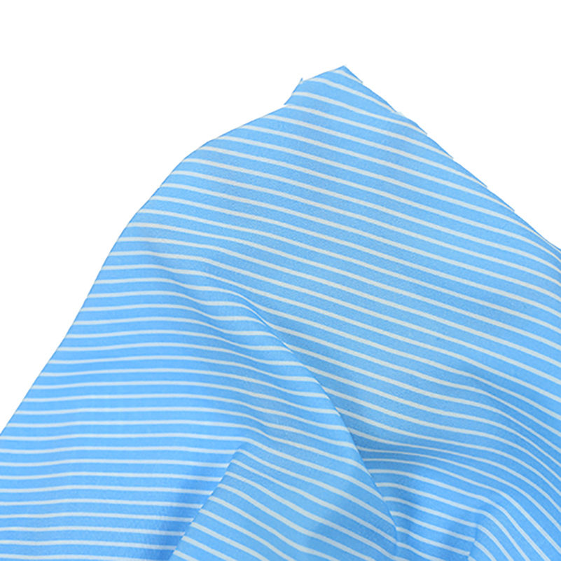 Striped Chiffon Fabric Opaque  - Sewing By 评论和价格