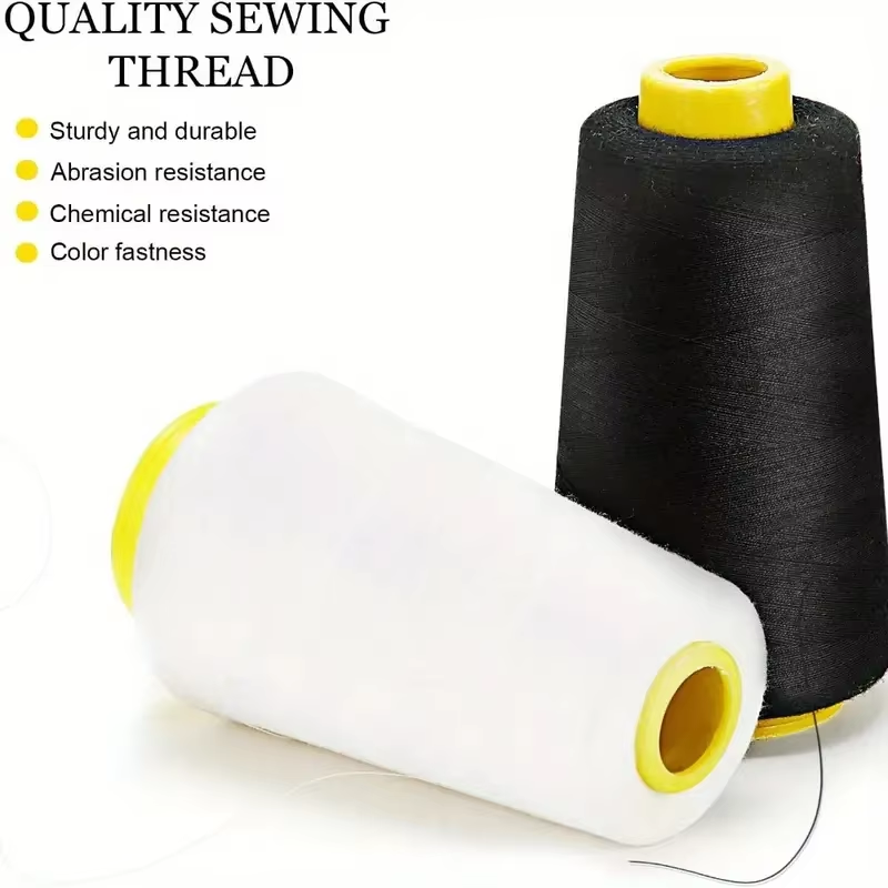 3 Black 3 White Overlock Threa - Serger Thread Cone 评论和价格