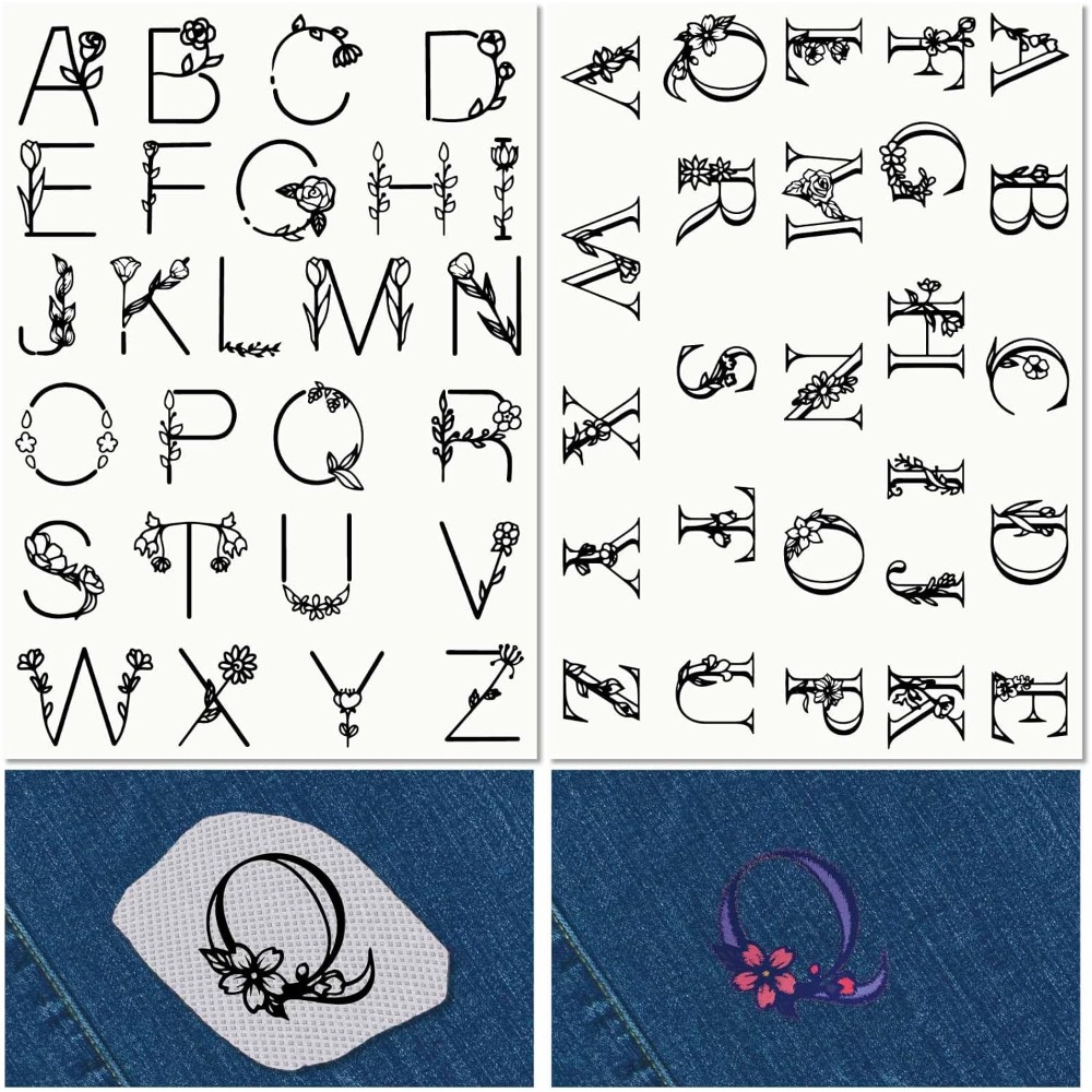Letter A-Z Water Soluble Embro - Sewing Kit 评论和价格