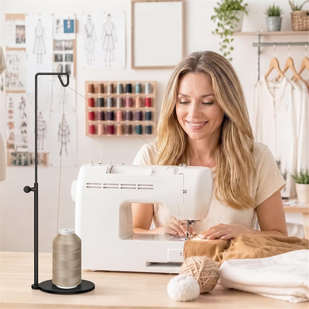 Adjustable Cone Thread Stand S - Serger Thread Cone 评论和价格