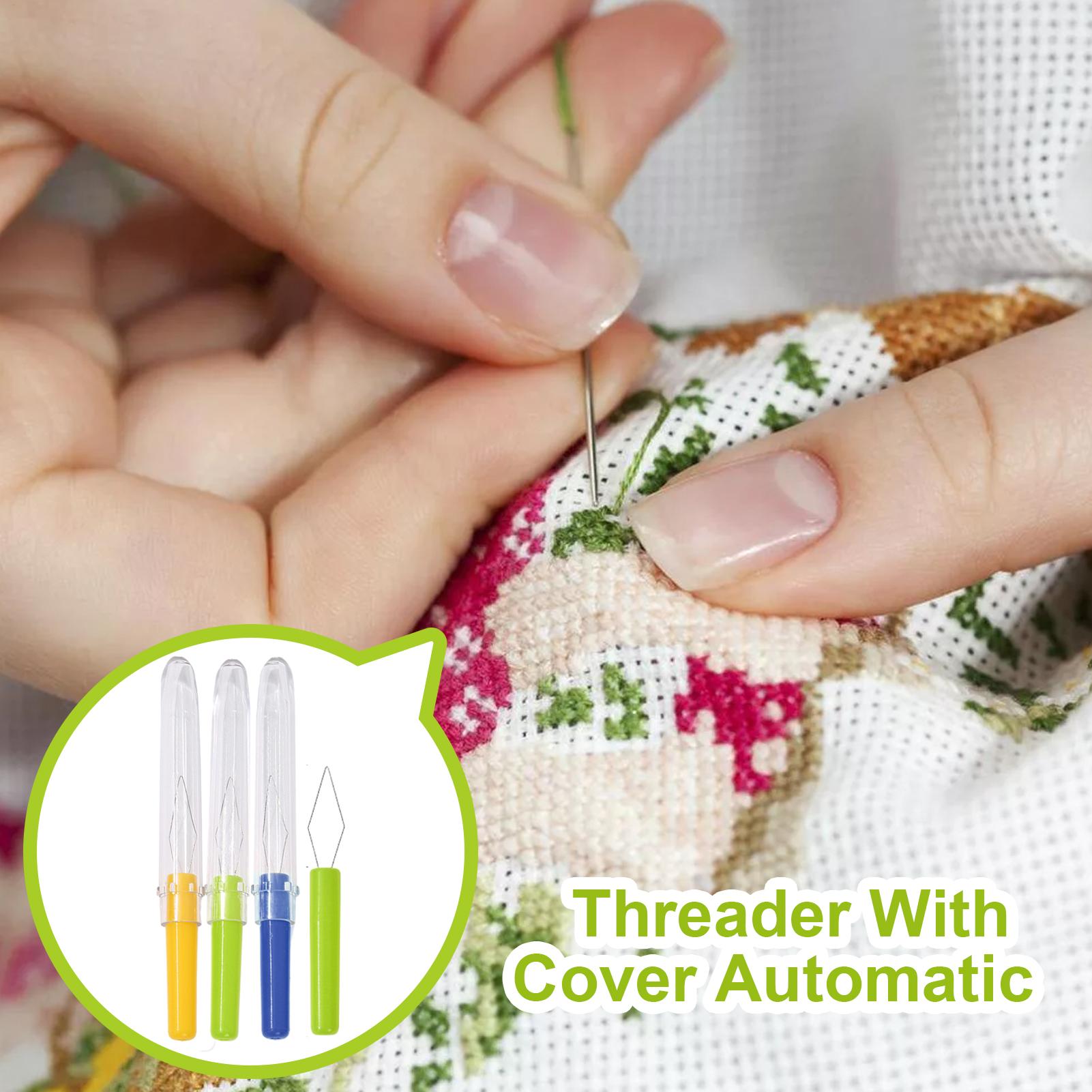 3Pcs Needle Threader with Cove - Needle Threader Tool 评论和价格