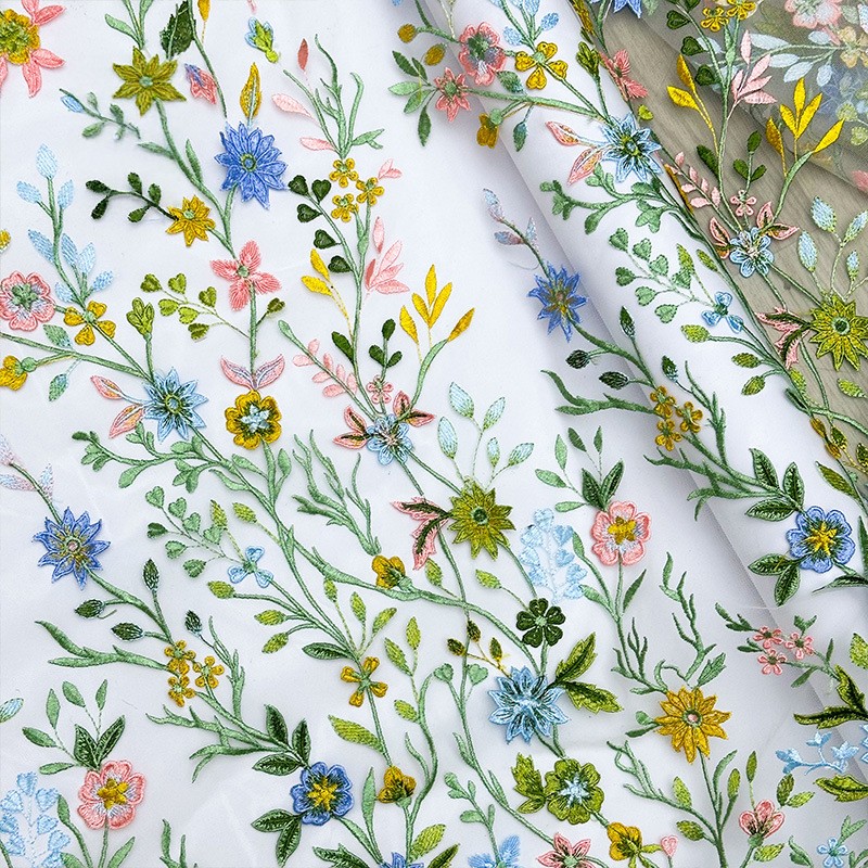 90x130cm Floral Vine Embroider - Textile And Sewing Materials 评论和价格
