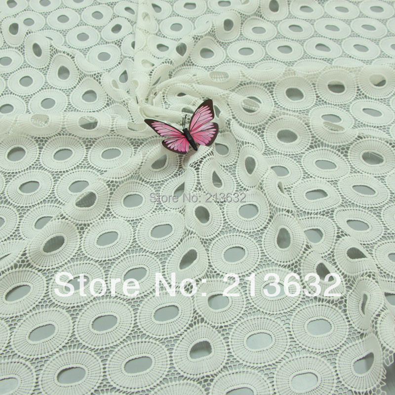 High-End White Fabrics Embroid - Sewing Eyelet Fabric 评论和价格