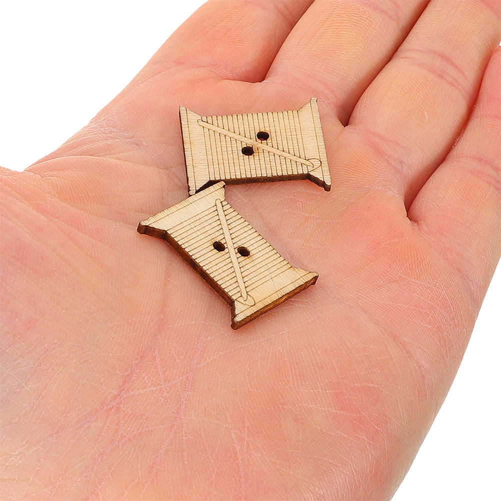 100Pcs Wooden Embroidery Floss - Bobbin Organizer Box 评论和价格