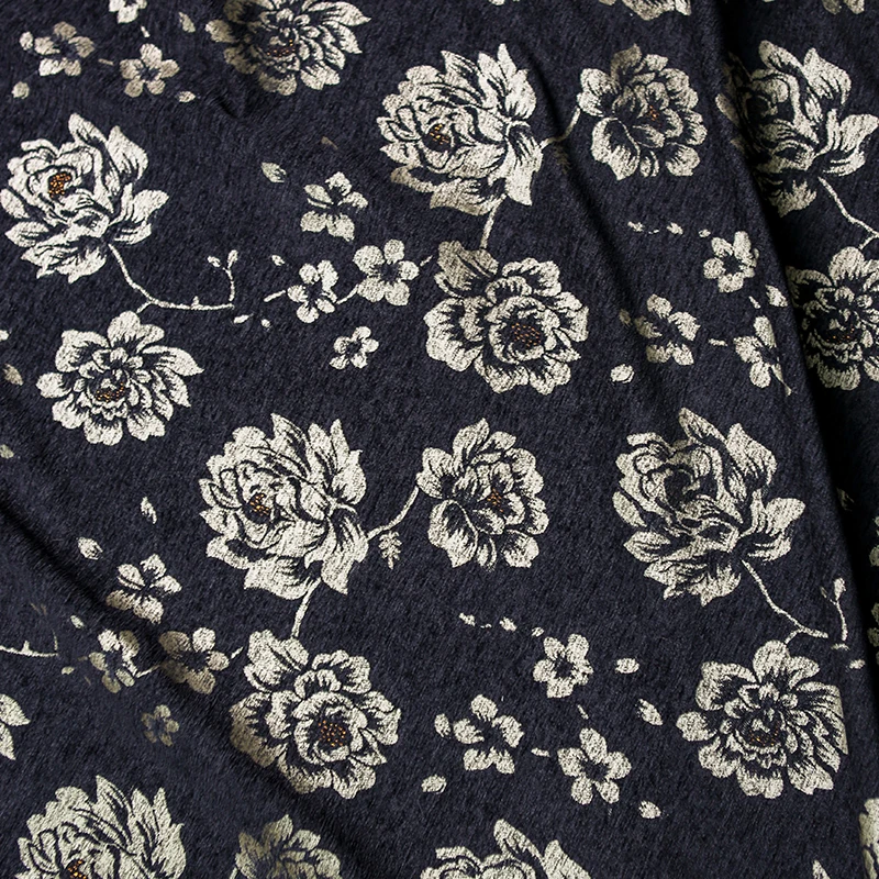 Black Gold Peony Jacquard Fabr - Fabric Weight Set 评论和价格