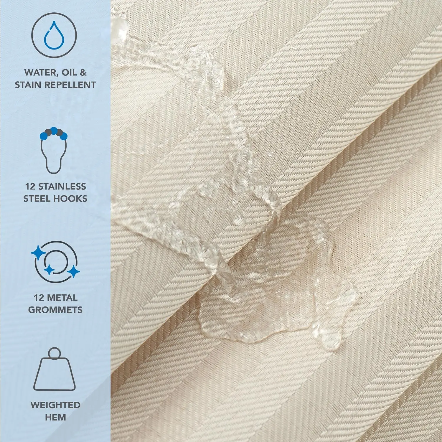 Arkwright Bulk Shower Curtain  - Fabric Weight Set 评论和价格