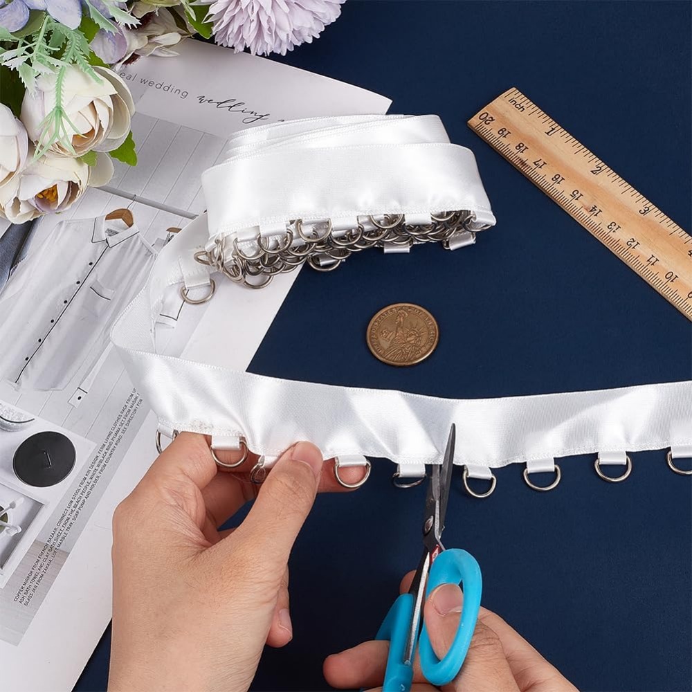 4 Yards White Grommet Trim wit - Sewing Kit 评论和价格