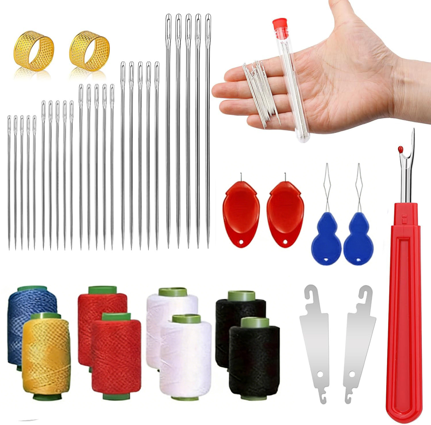 43pcs Big Eye Sewing Needle Ki - Sewing Kit 评论和价格