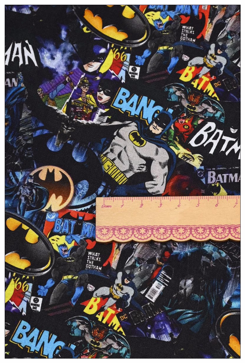 Batman Bandai Anime Design 100 - Textile And Sewing Materials 评论和价格