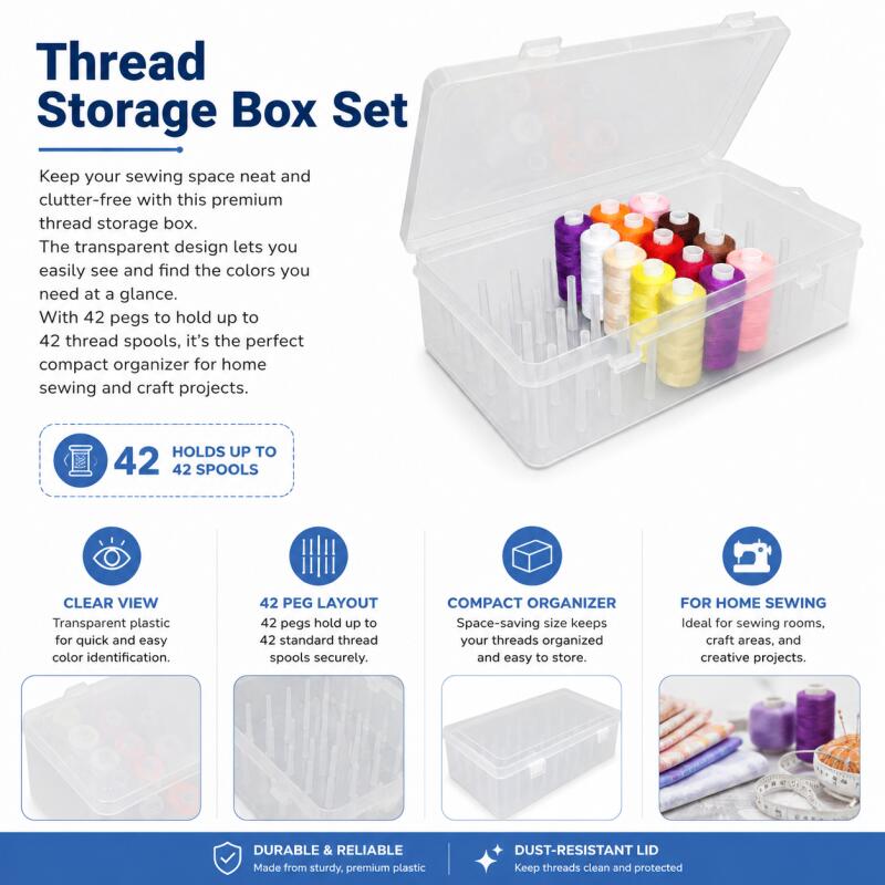 Sewing Thread Storage Box 42 S - Bobbin Organizer Box 评论和价格