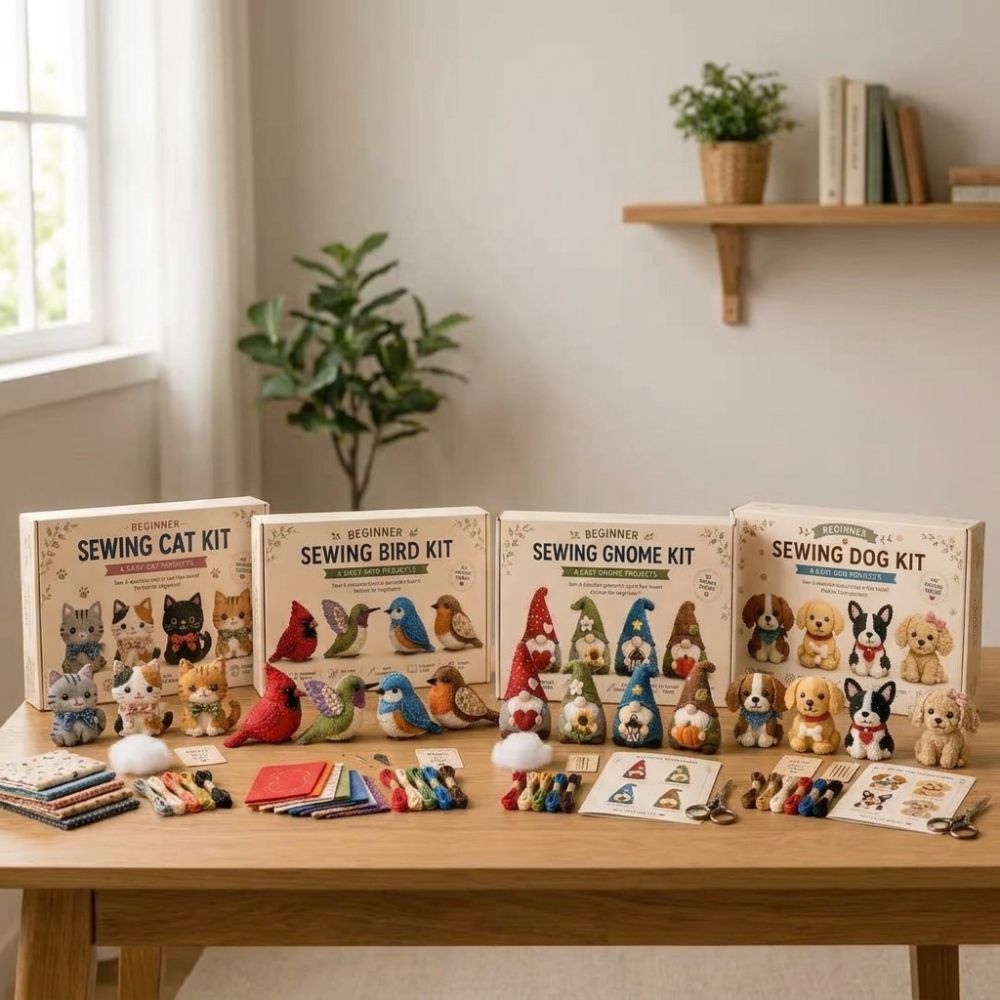Pre-cut Fabric 3D Felt Sewing  - Textile Sewing Kit 评论和价格