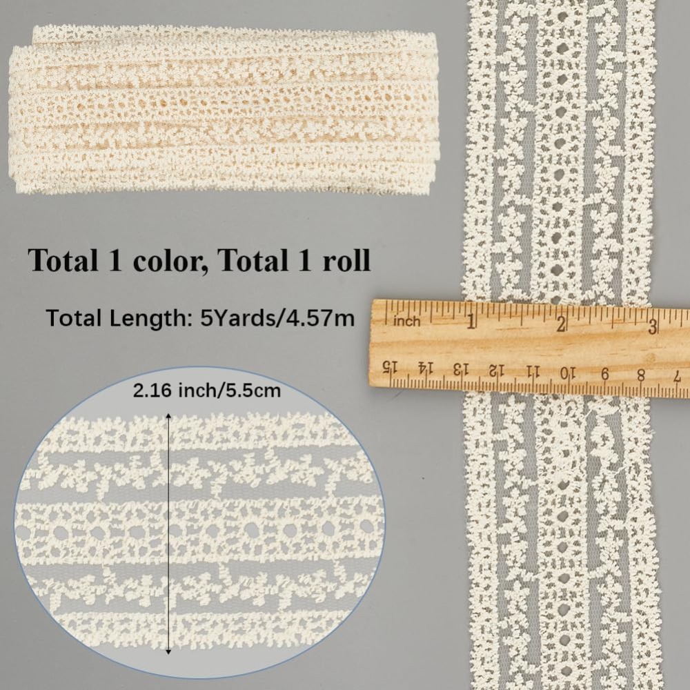 2.2 Inch Wide Vintage Cotton L - Sewing Eyelet Fabric 评论和价格