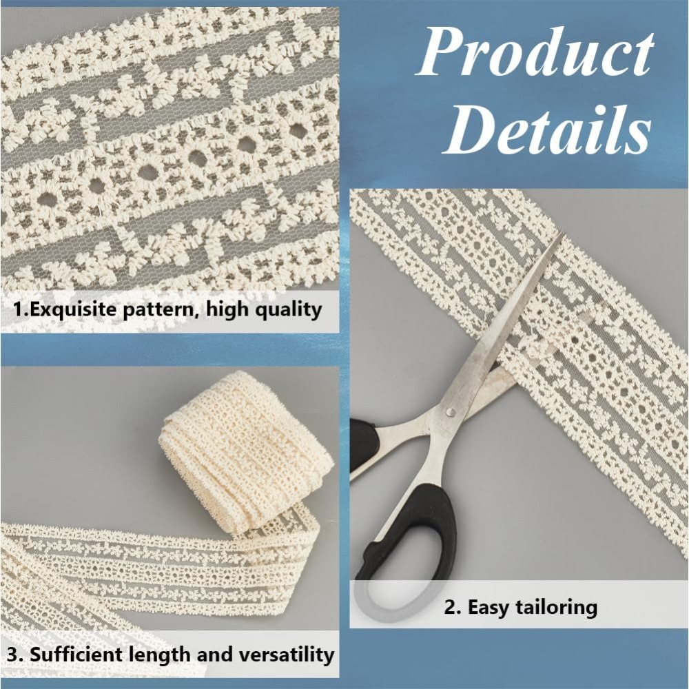 2.2 Inch Wide Vintage Cotton L - Sewing Eyelet Fabric 评论和价格