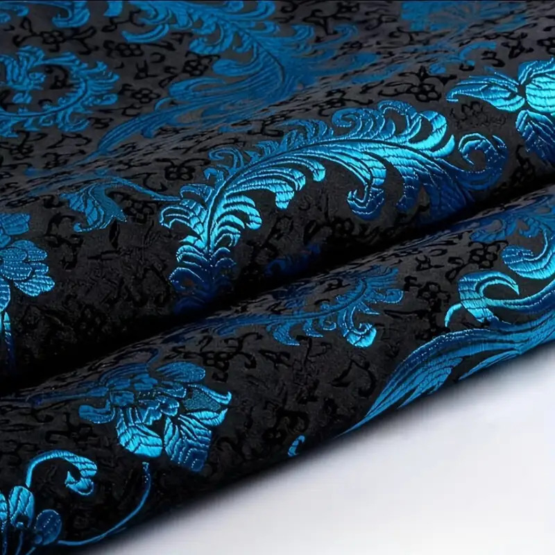 3D Blue Phoenix Tail Brocade F - Sewing Garment 评论和价格