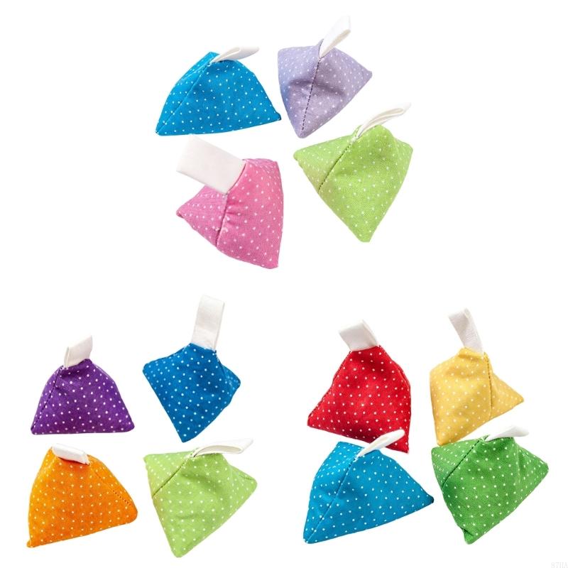 Set Of 4 Triangular Fabric Wei - Fabric Weight Set 评论和价格