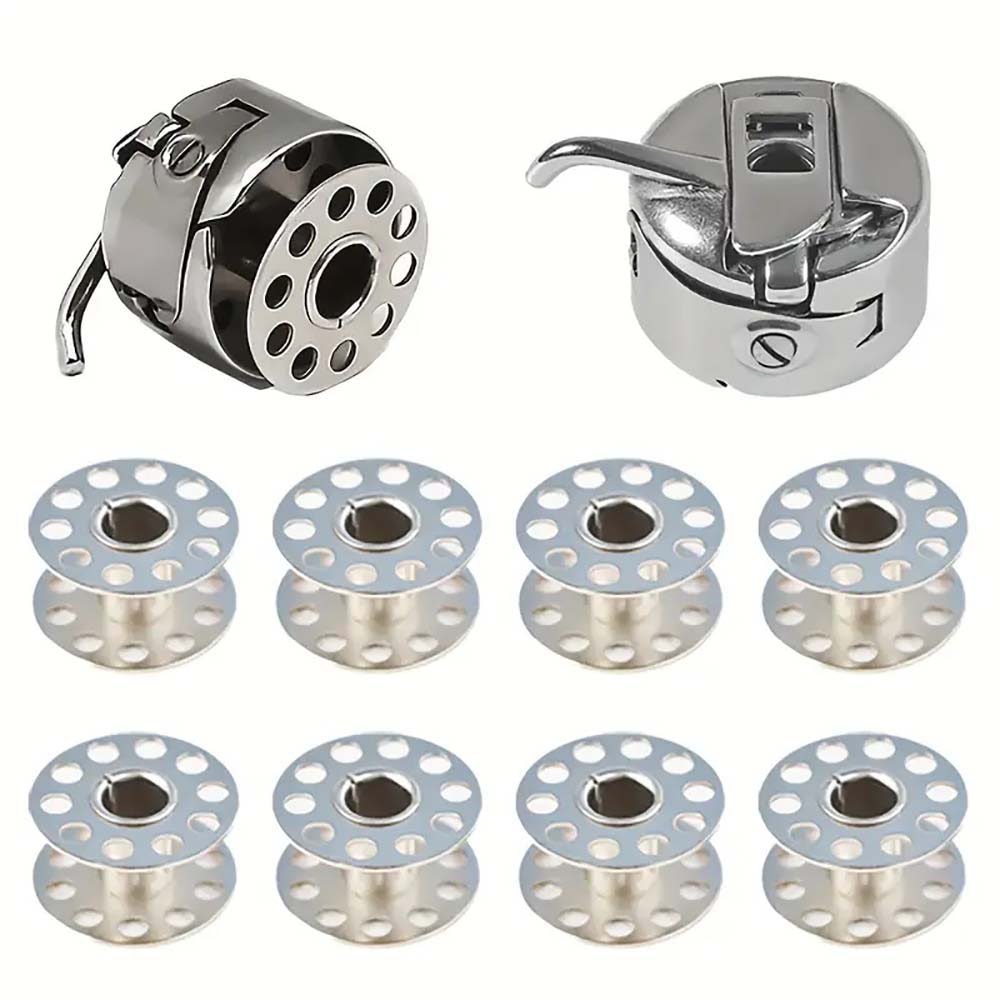 Bobbin Case and Metal Bobbins  - Textile Sewing Kit 评论和价格