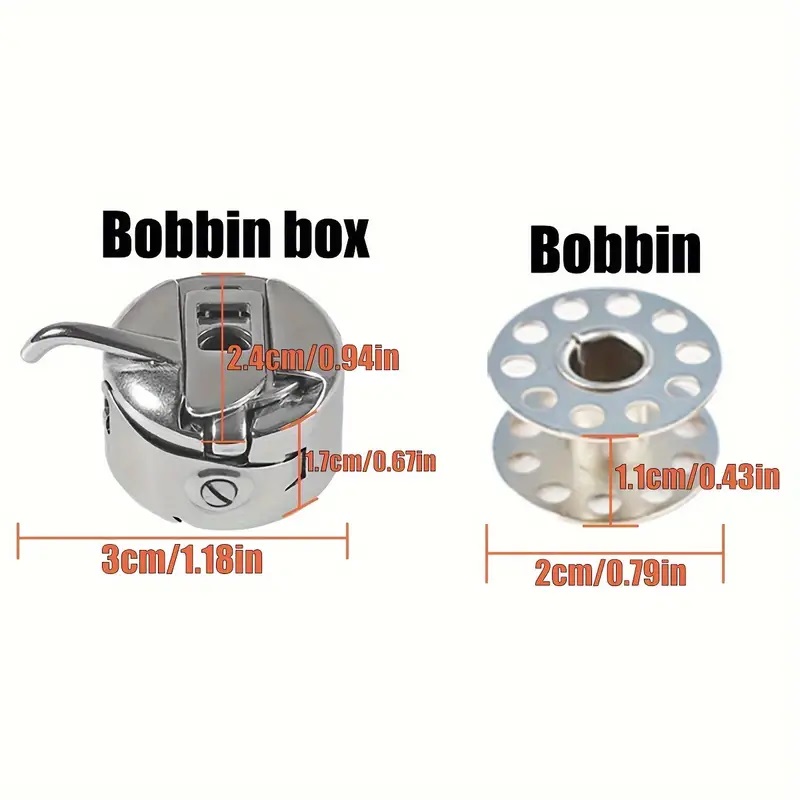 Bobbin Case and Metal Bobbins  - Textile Sewing Kit 评论和价格
